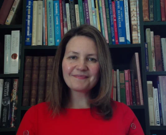 Image of Dr Angela Moore in office